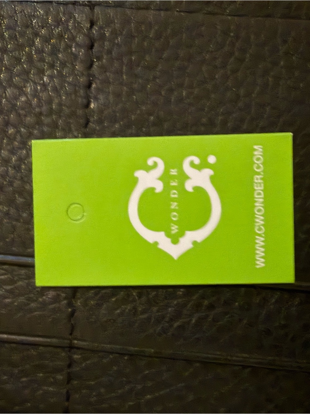 C. Wonder Calf Hair Olive and Black Leopard Zip-Around Wallet - Picture 5 of 5